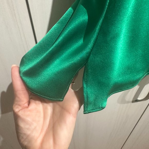 CAMI 100% Silk Camisole - L - Kelly Green - Picture 5 of 5